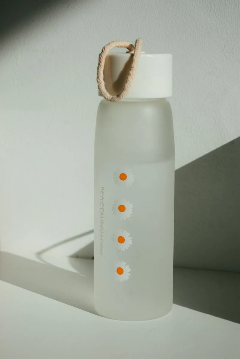 Reusable water bottle in an everyday setting