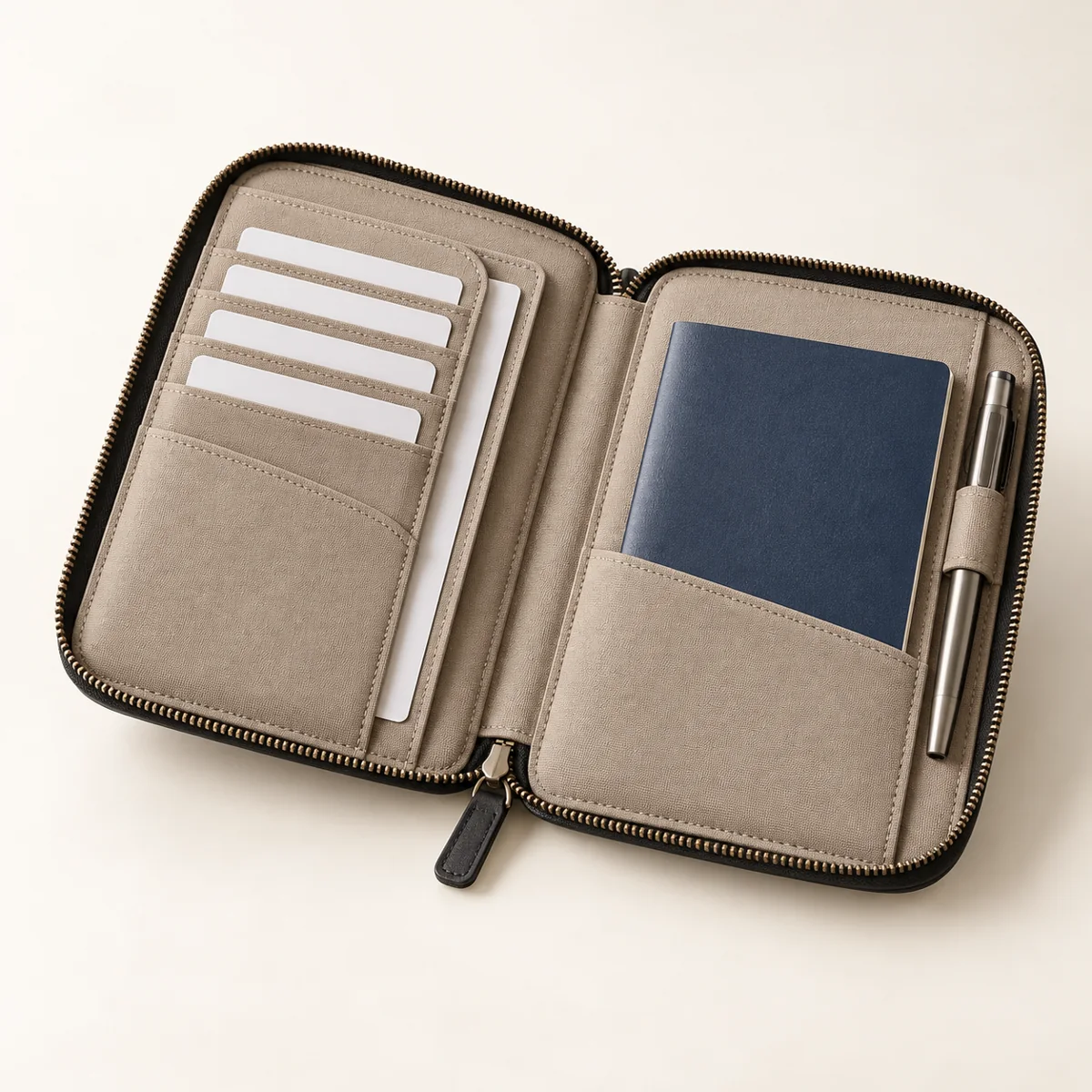 Product illustration: travel document organizer