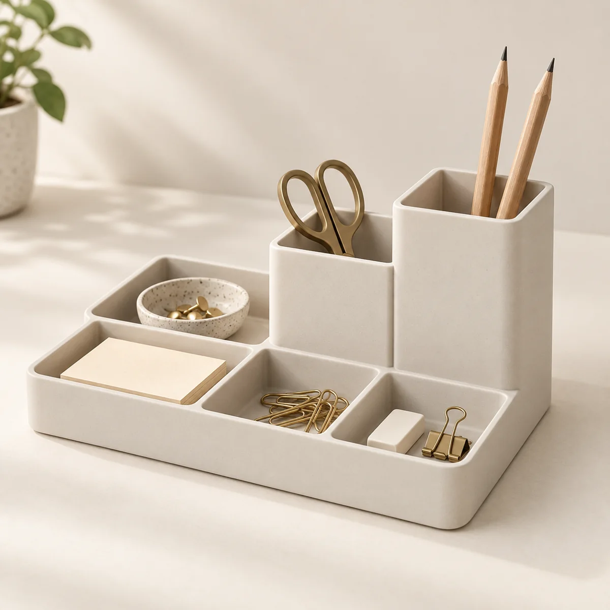Product illustration: desktop organizer