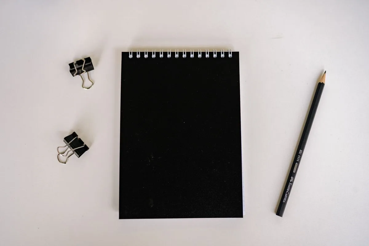 Notebook in an everyday setting