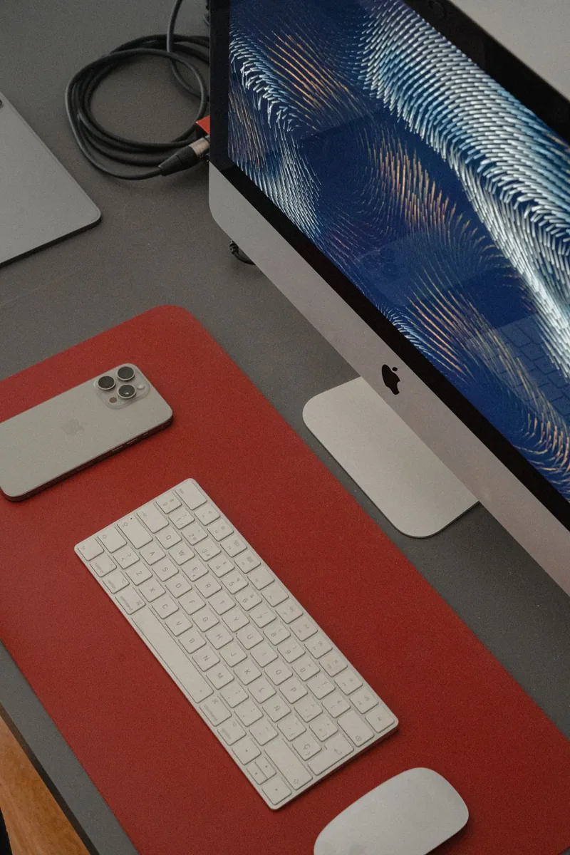 Desk mat in an everyday setting